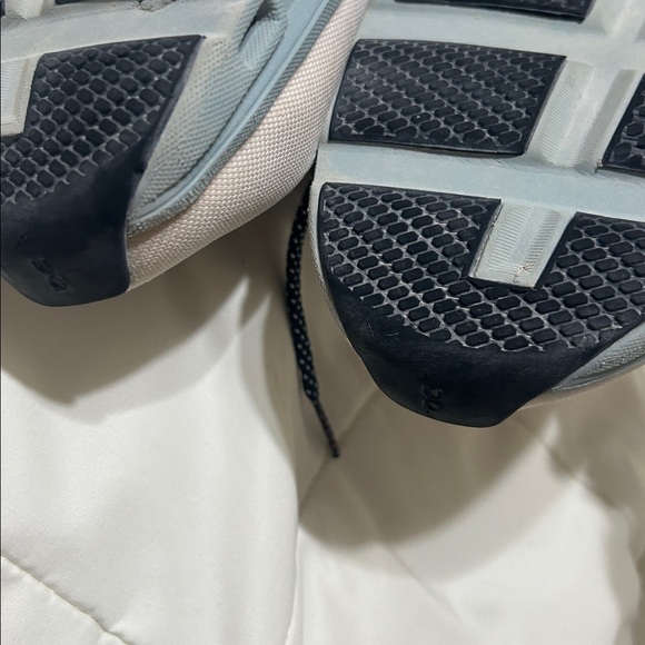 On cloud monster  2 Running White and Blue Sneakers with Red Accents - Picture 12 of 12